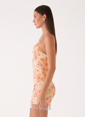 Hina Sequin Mini Dress - Sun Burnt Shimmer
