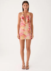 Jonna Mini Dress - Botanic Cheetah