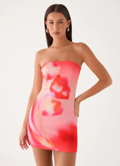 Callistae Mini Dress - Sunburnt Petal