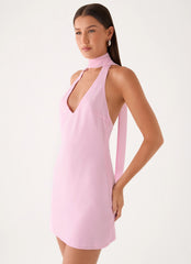 Float Away Mini Dress - Pink