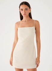 Bailee Mini Dress - Oatmeal