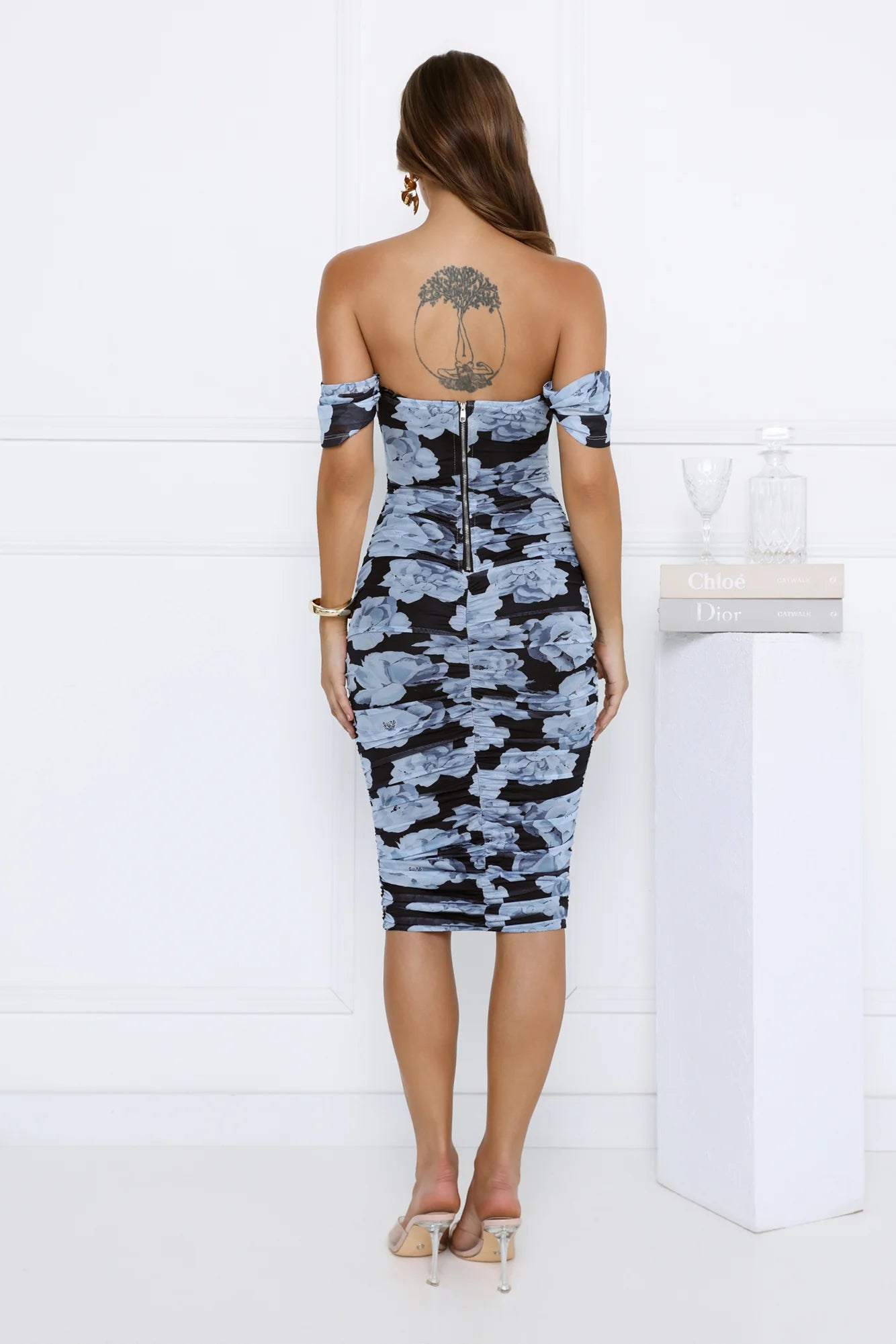 Club Fit Midi Dress Blue