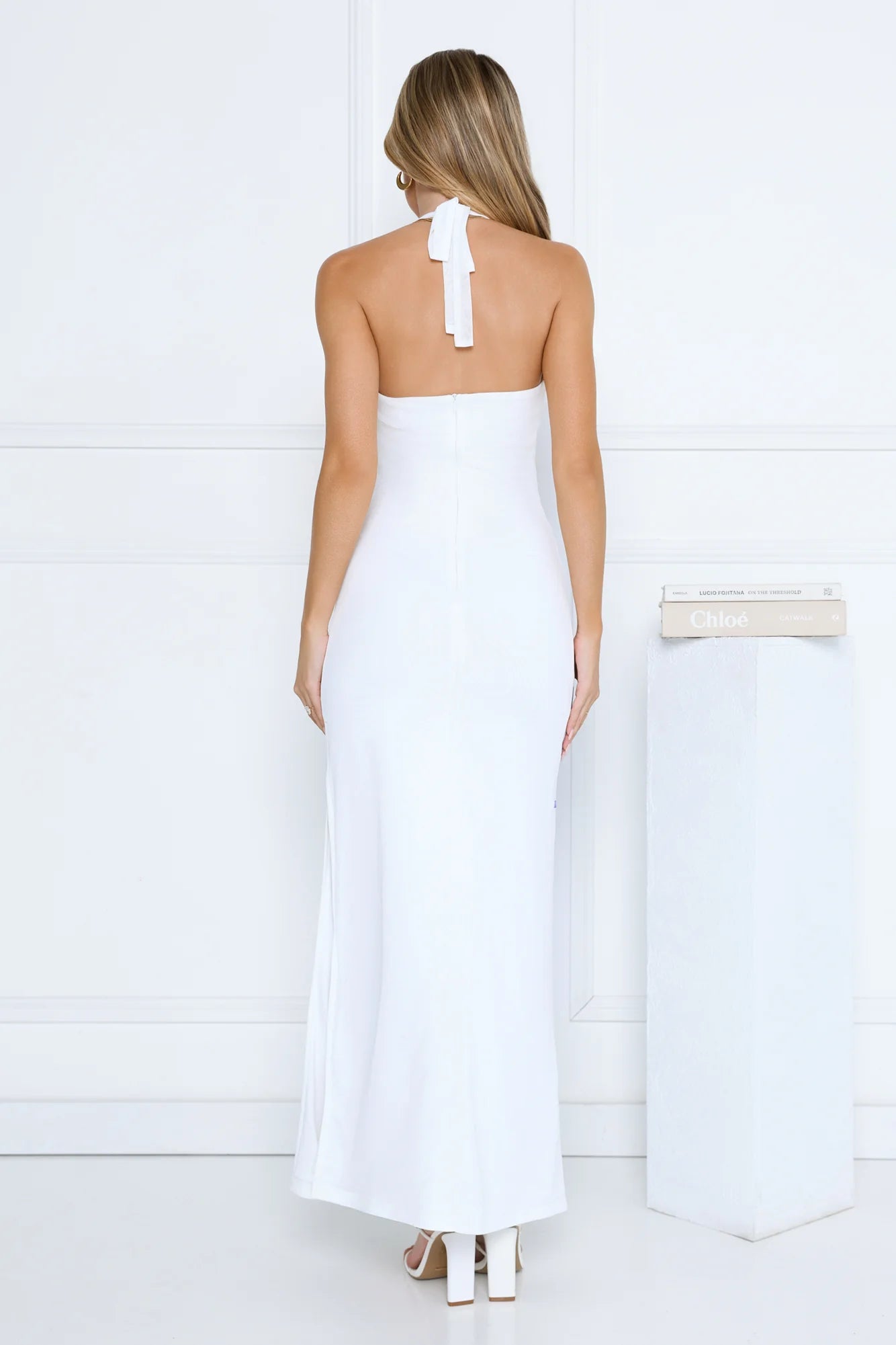 Dear Dahlia Maxi Dress White