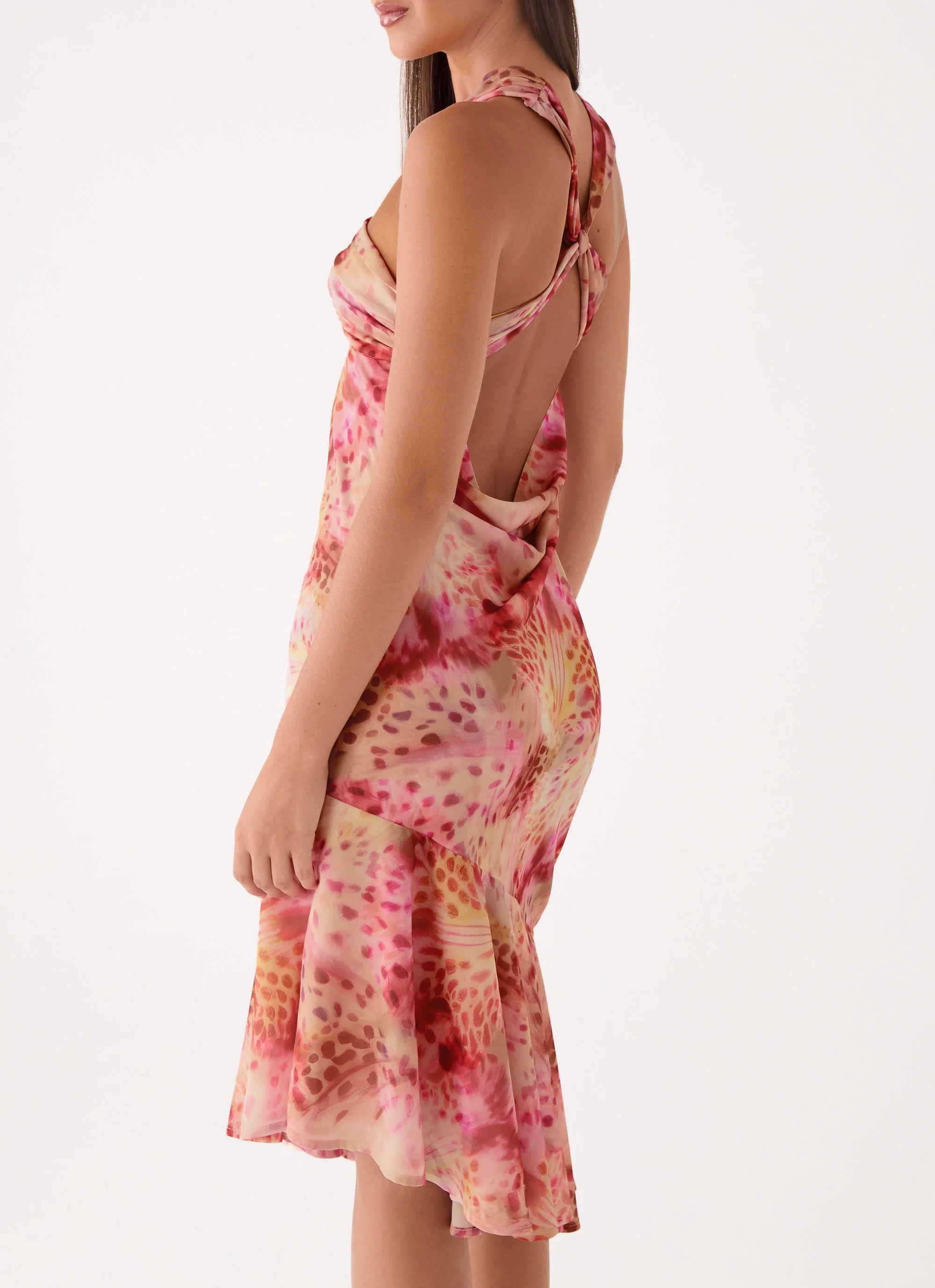 Sinnie Midi Dress - Botanic Cheetah