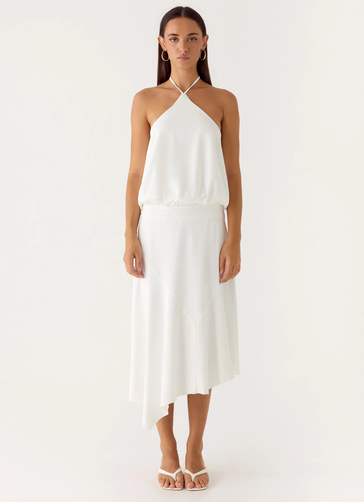 To The Girls Midi Dress - White