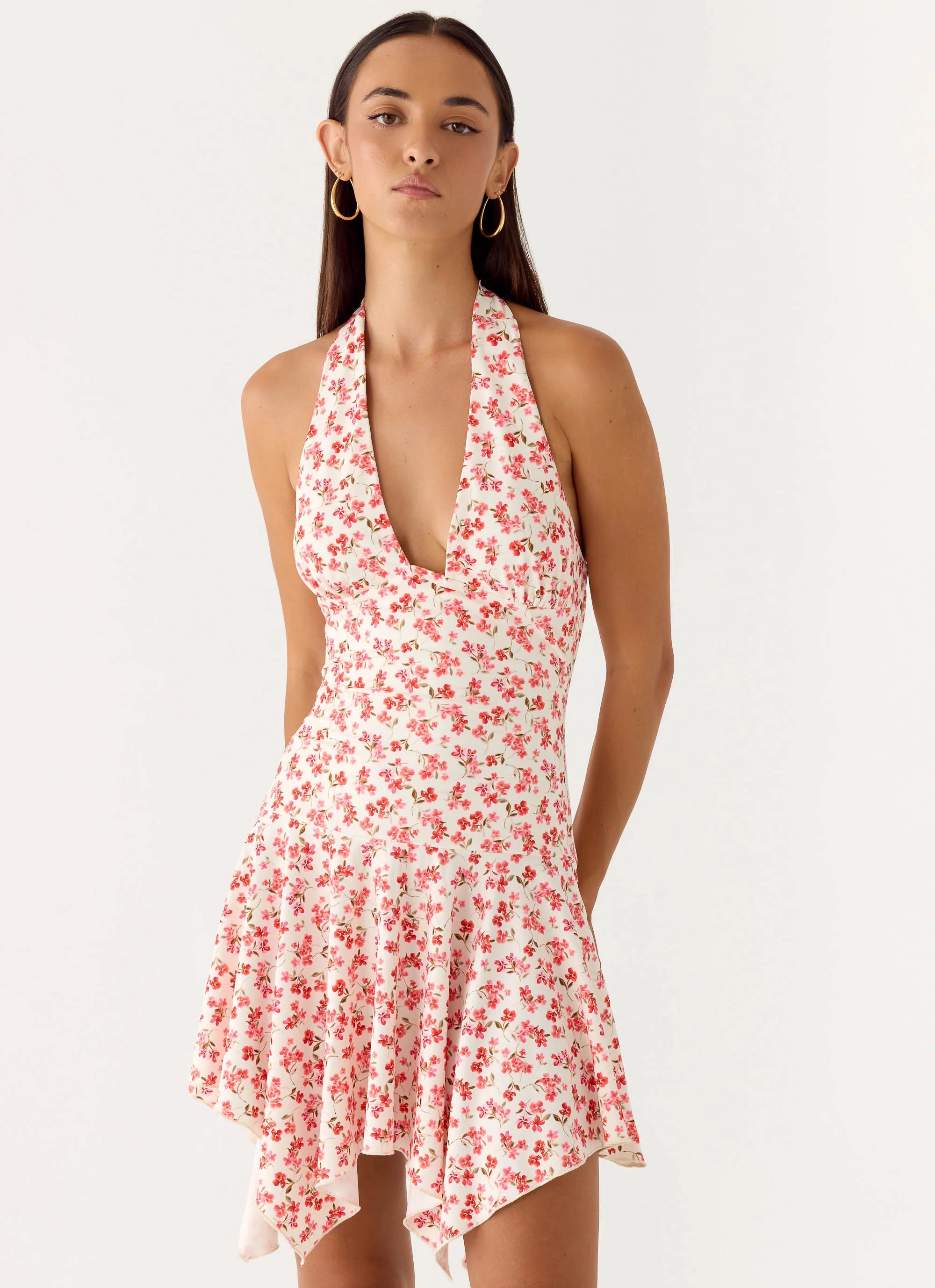 Khrysta Mini Dress - Porcelain Rose