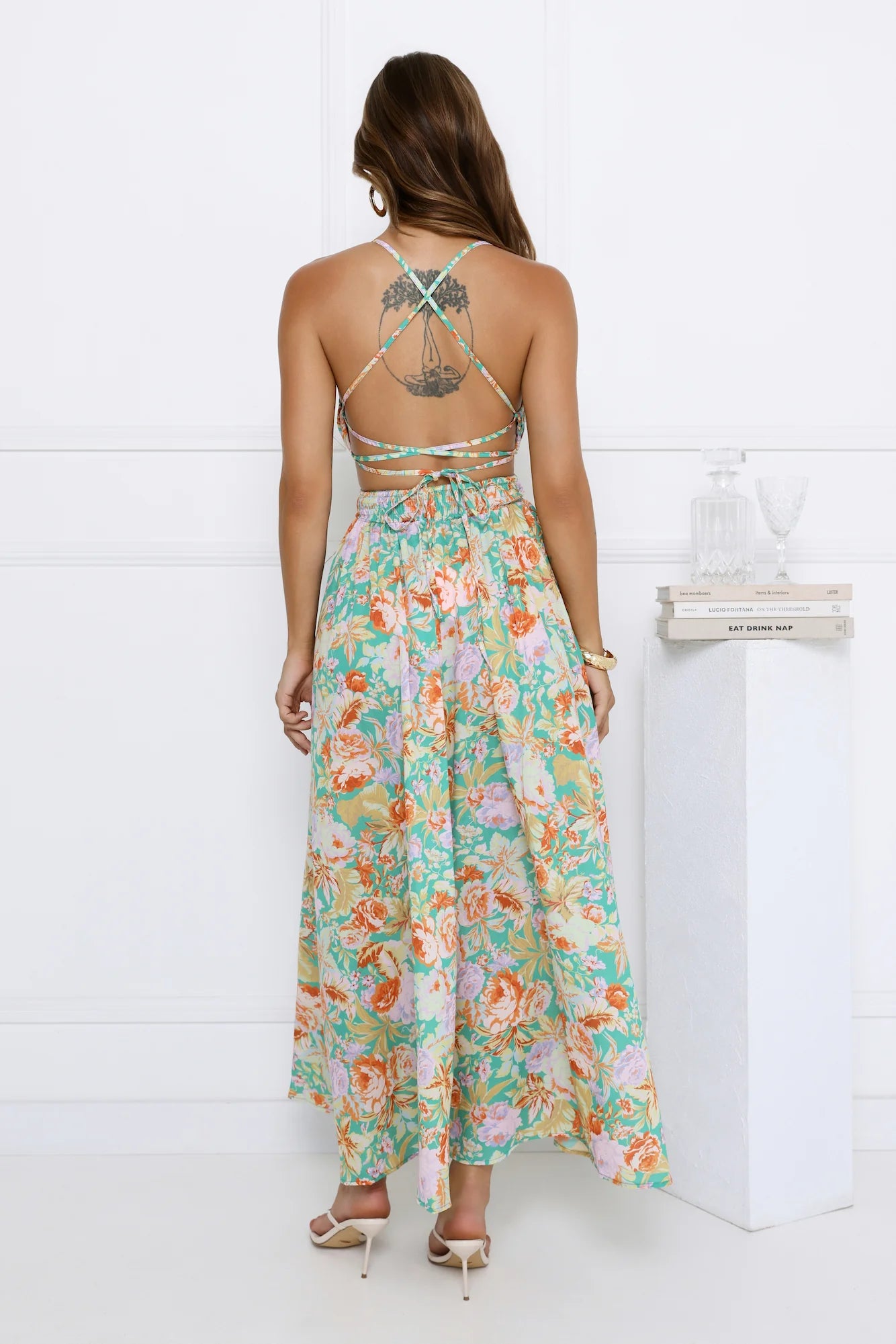Garden Glory Maxi Dress Green
