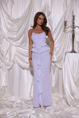 Aurora Serenade Halter Maxi Dress Lilac