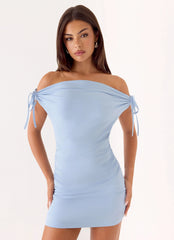 Kenia Multi Wear Mini Dress - Blue