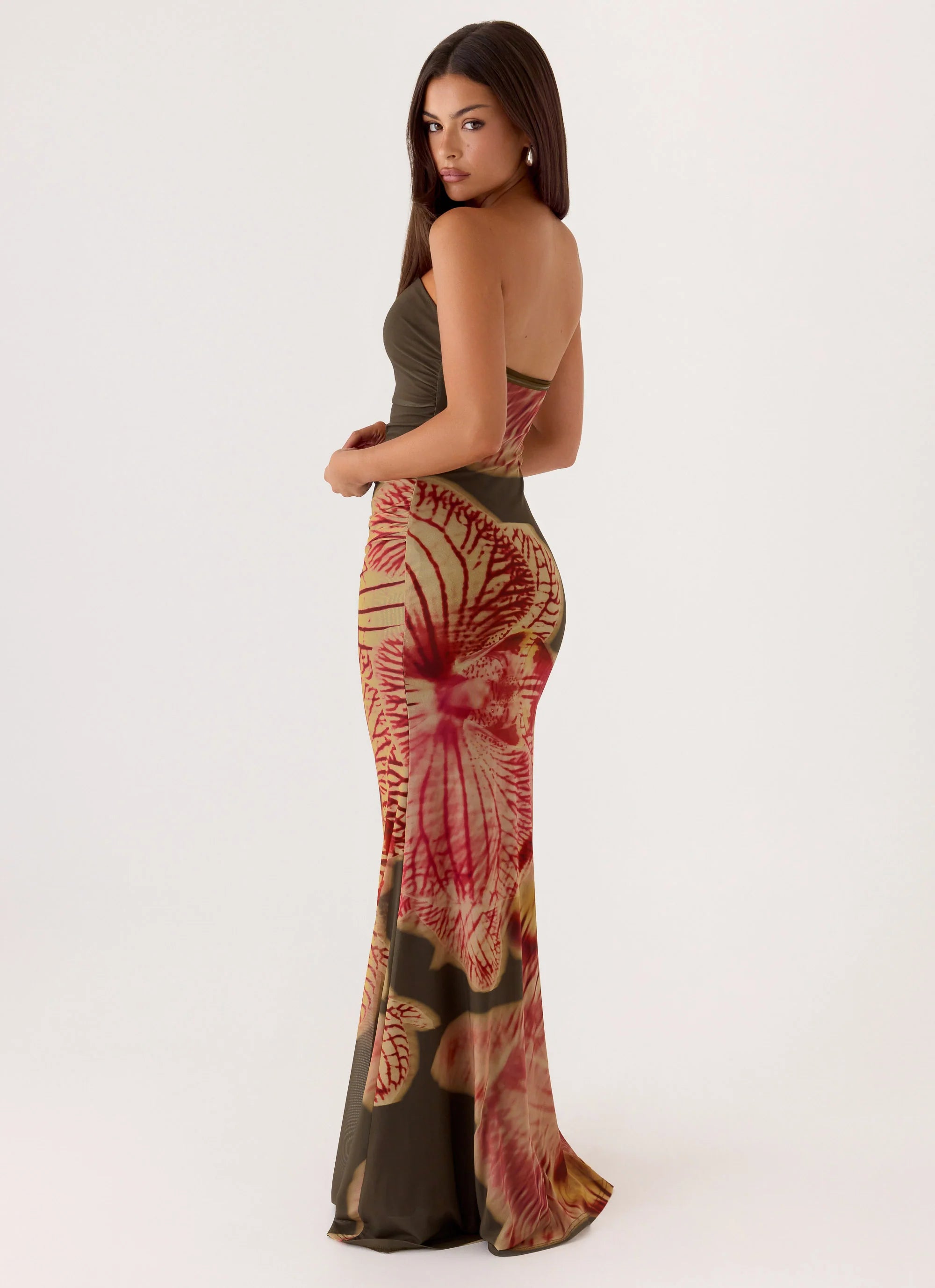 Iroha Strapless Maxi Dress - Jungle Grove