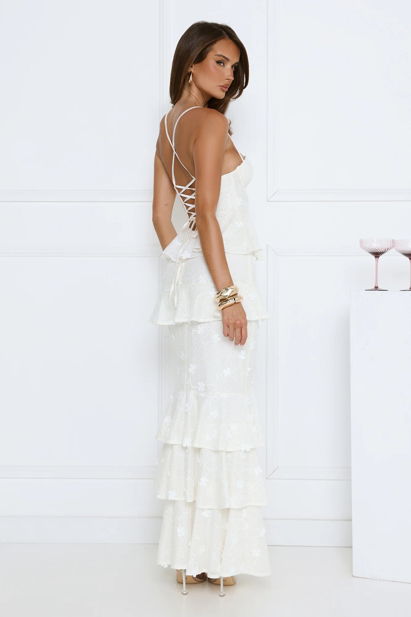 Secret Grove Maxi Dress White