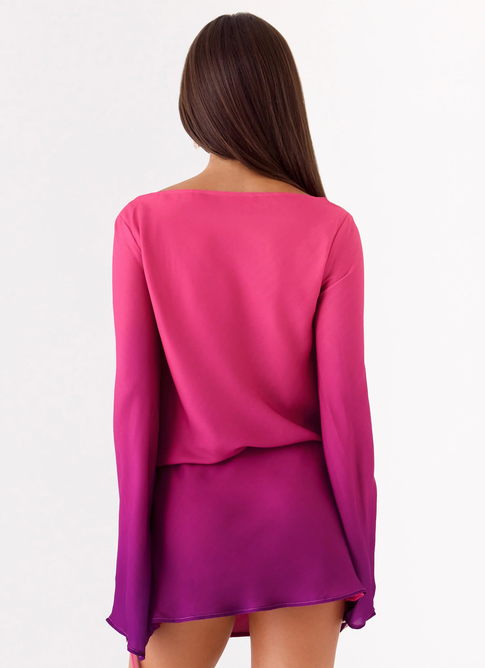 Rafaella Mini Dress - Fuchsia Violet Ombre