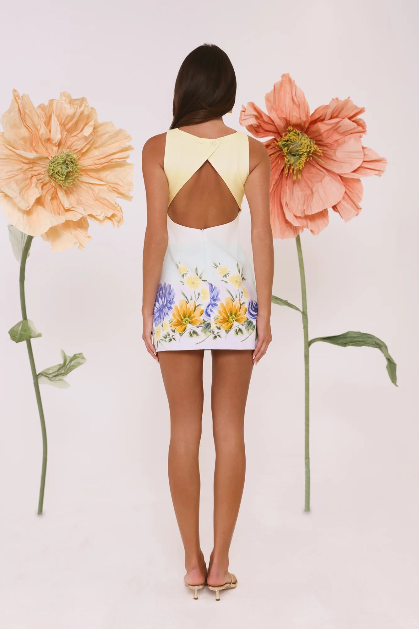 Pastel Prairie Mini Dress Ombre