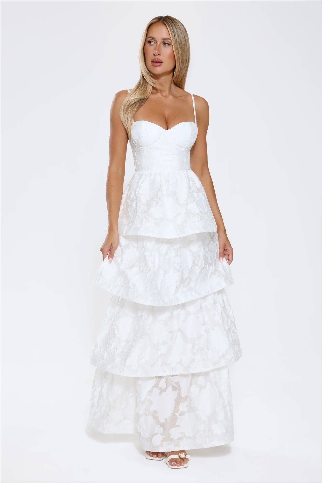 Elevated Desire Maxi Dress White