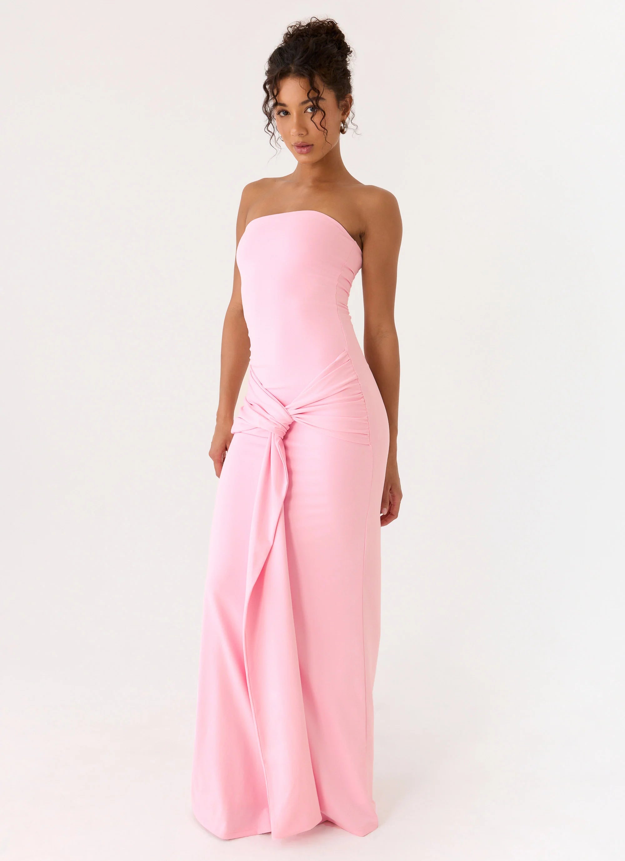 Sandrine Strapless Maxi Dress - Pink