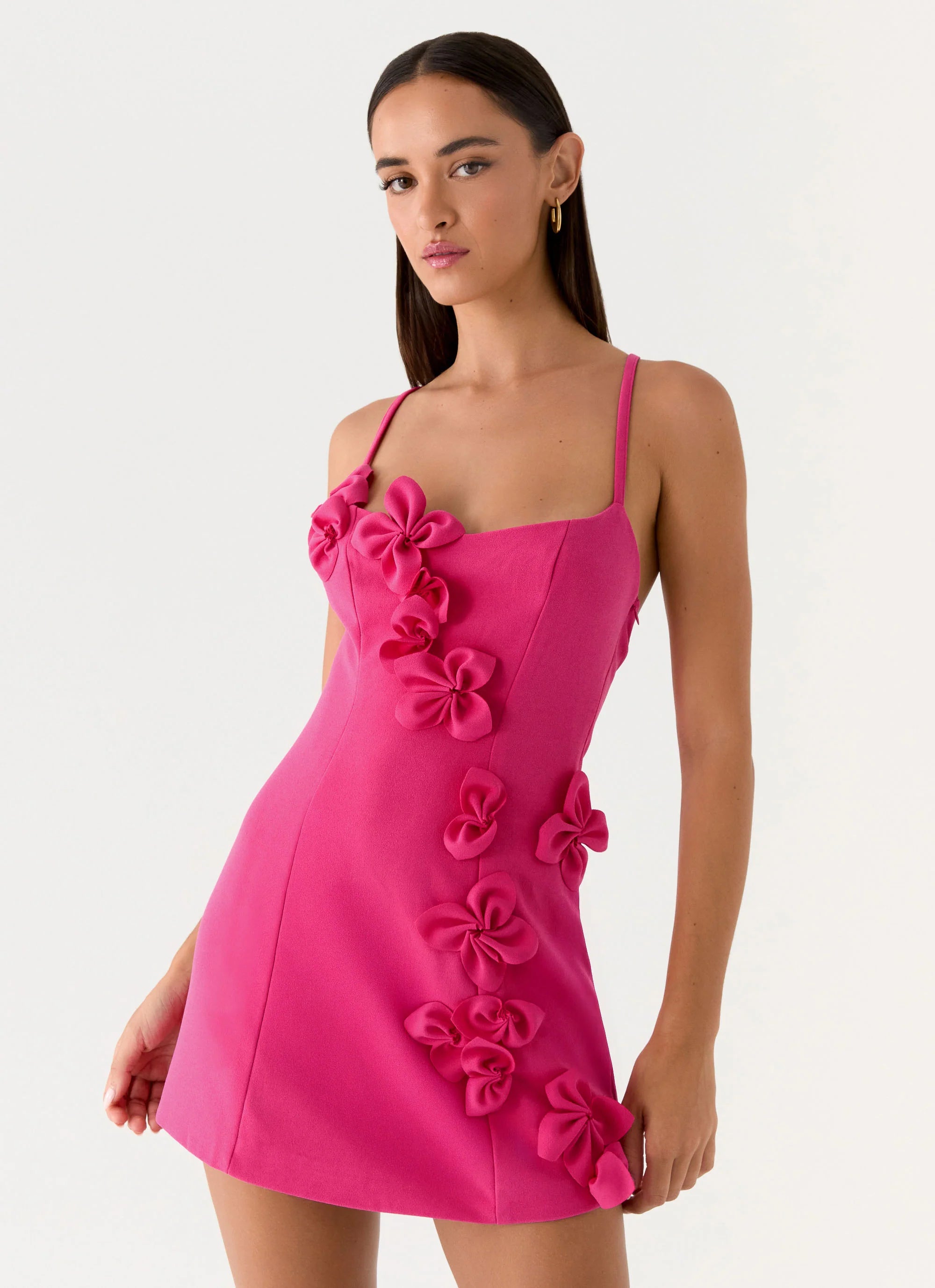 Avenya Mini Dress - Fuchsia