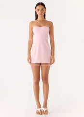 Arista Strapless Mini Dress - Pink