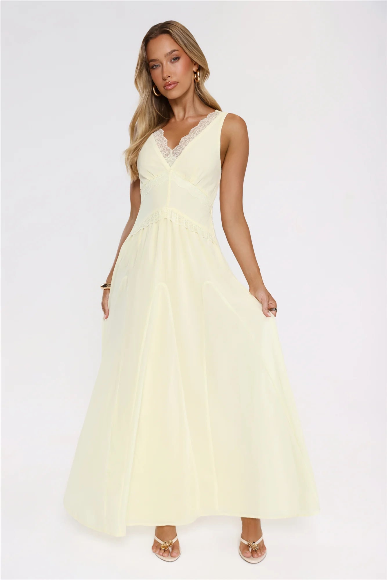 Salted Glow Maxi Dress Yellow
