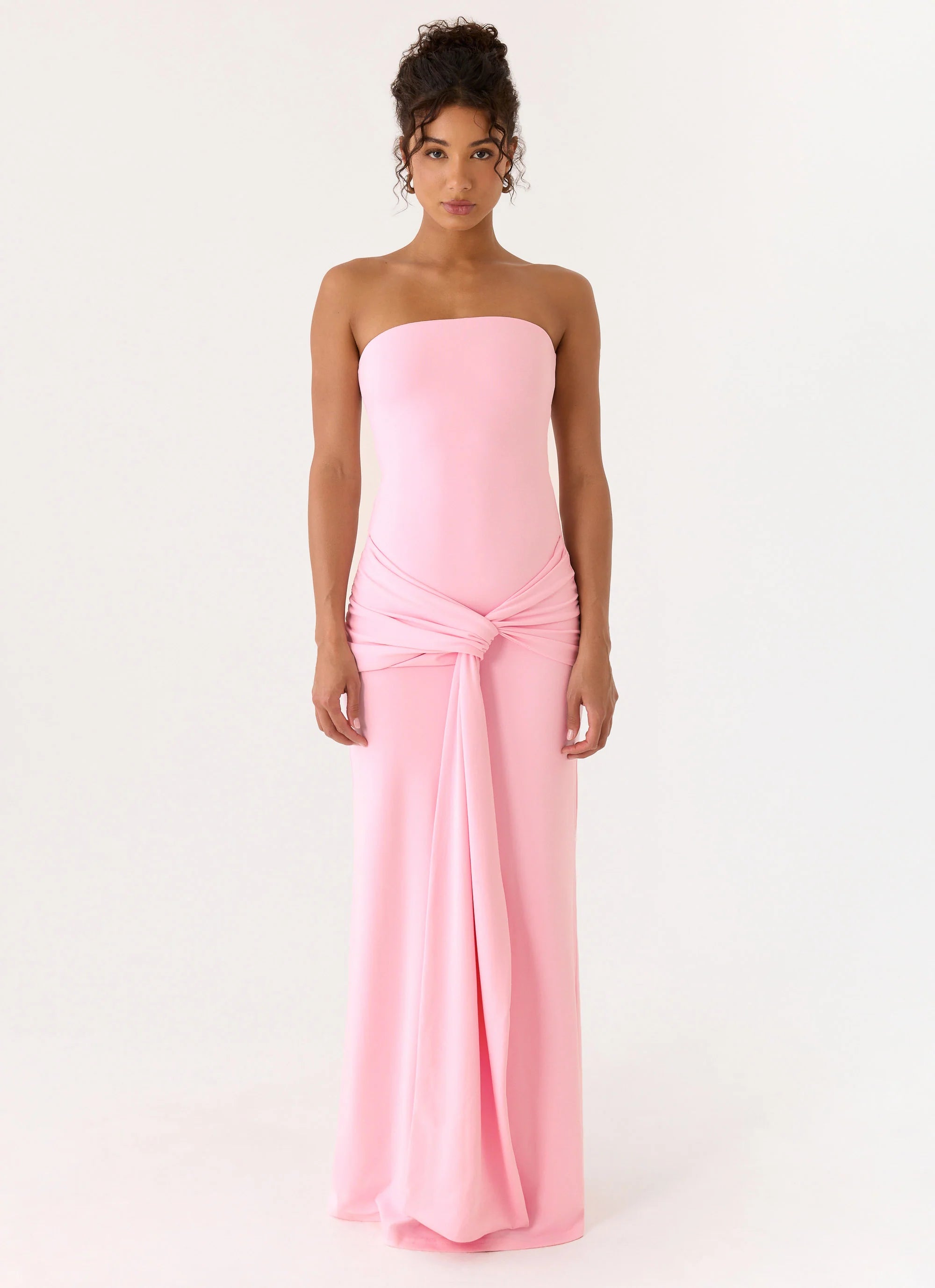Sandrine Strapless Maxi Dress - Pink