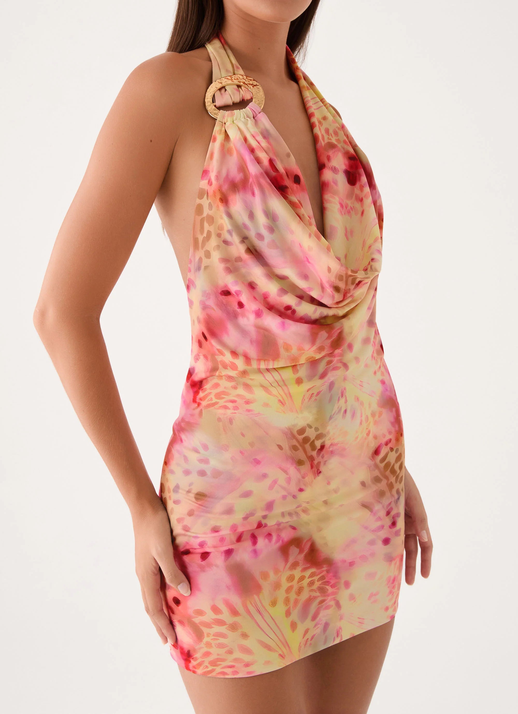 Jonna Mini Dress - Botanic Cheetah