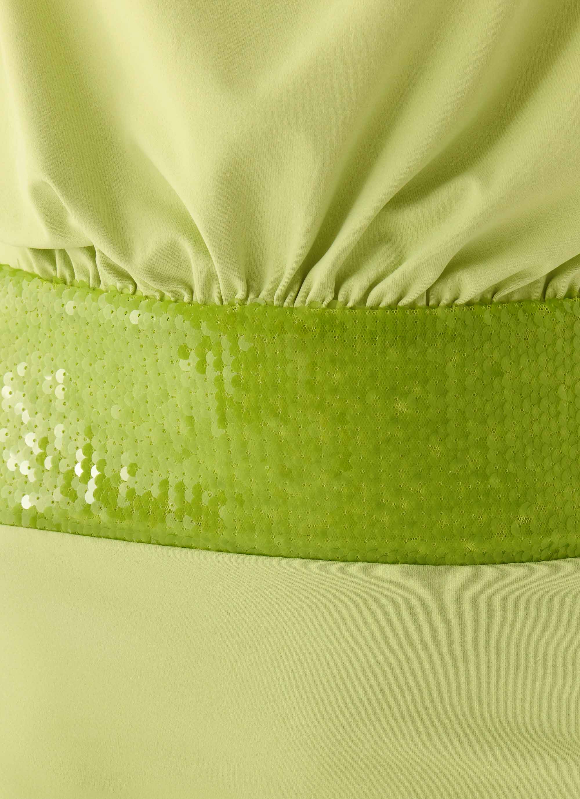 Carlie Halter Mini Dress - Lime